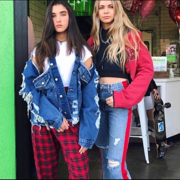 LF Denim - LF Carmar red stripe Ursula jeans